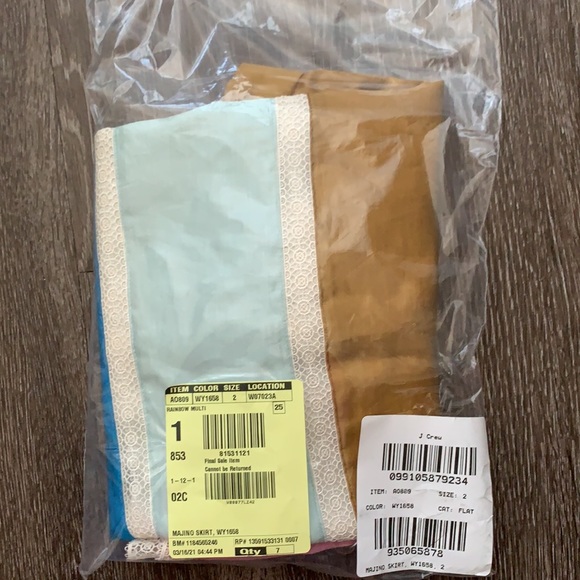 J.Crew Crochet ribbon skirt in colorblock - Picture 3 of 4